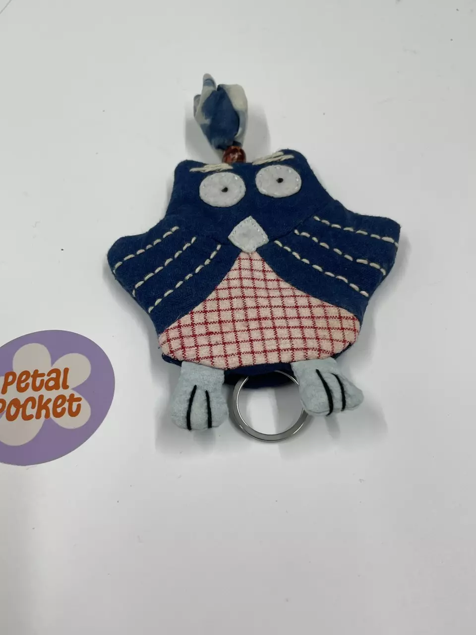 plant/Hand-sewn Owl🦉key pouch 4.5”*4.5” WYSIWYG-1