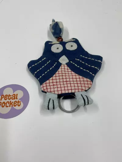 plant/Hand-sewn Owl🦉key pouch 4.5”*4.5” WYSIWYG-1-thumbnail