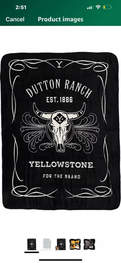 plant/Northwest Yellowstone Silk Touch Throw Blanket, 46" x 60", Whiskey Label-0-thumbnail