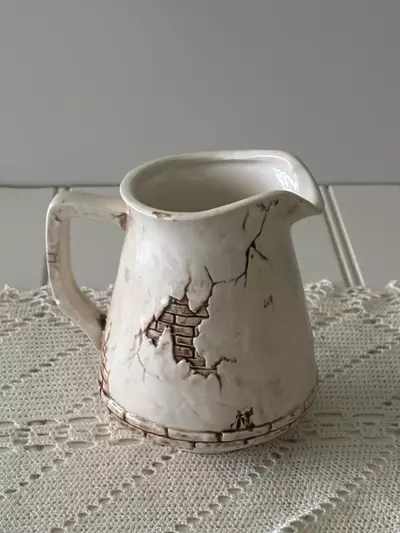 plant/Marks & Rosenfeld creamer pitcher with a farmhouse scene-1-thumbnail
