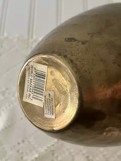 plant/Brass Hammered Vase with Tassels-3-thumbnail