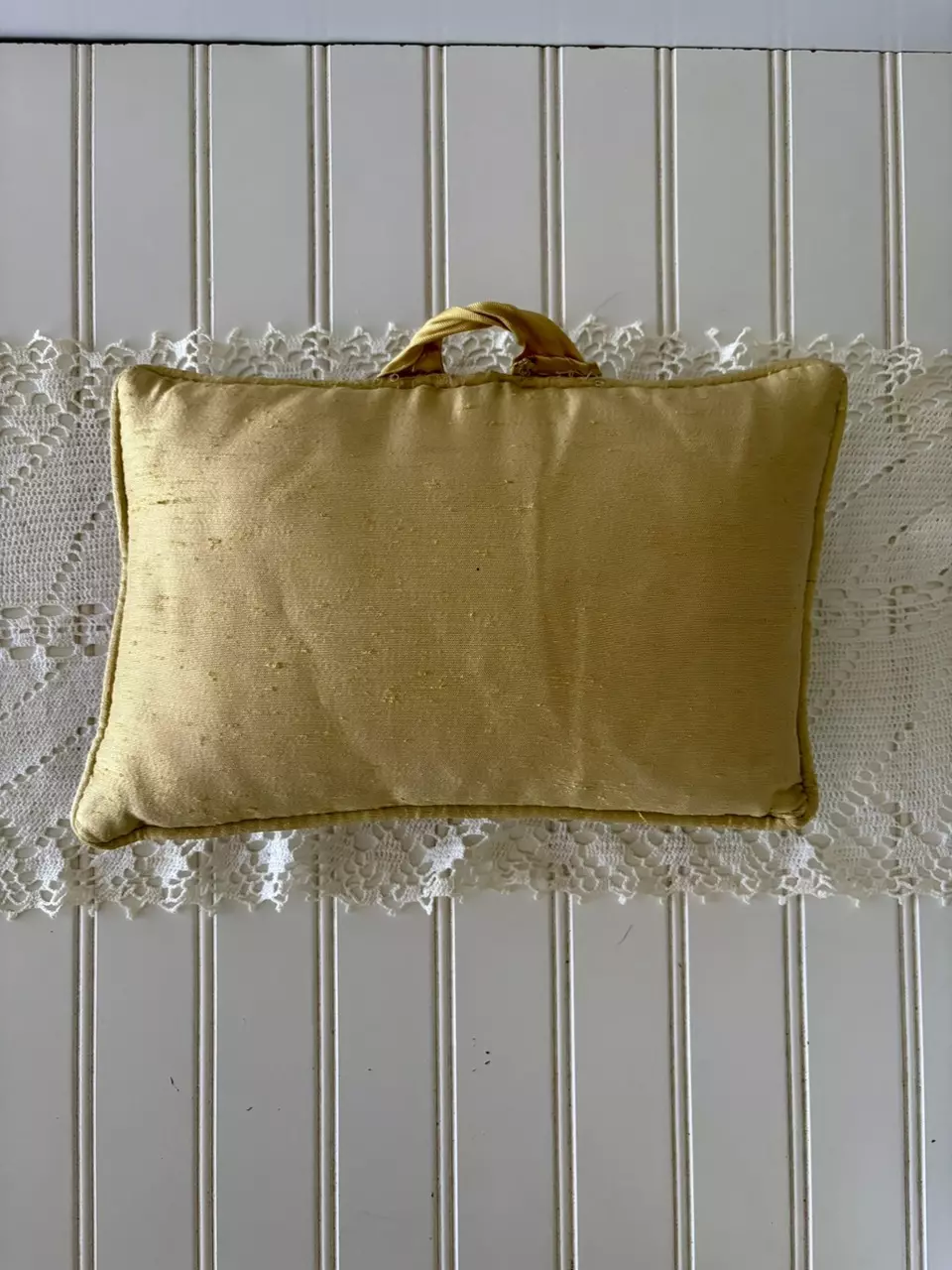 plant/Needlepoint pillow with purple violets-2