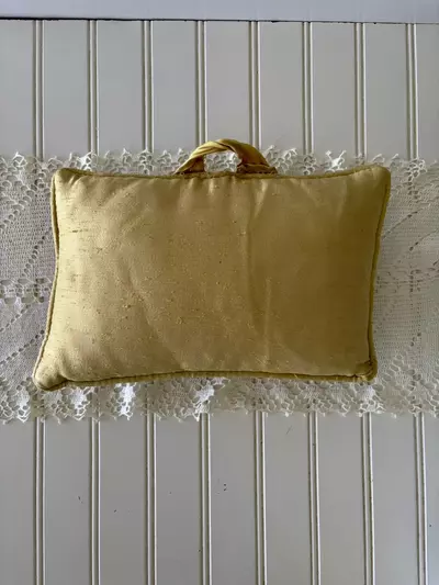 plant/Needlepoint pillow with purple violets-2-thumbnail