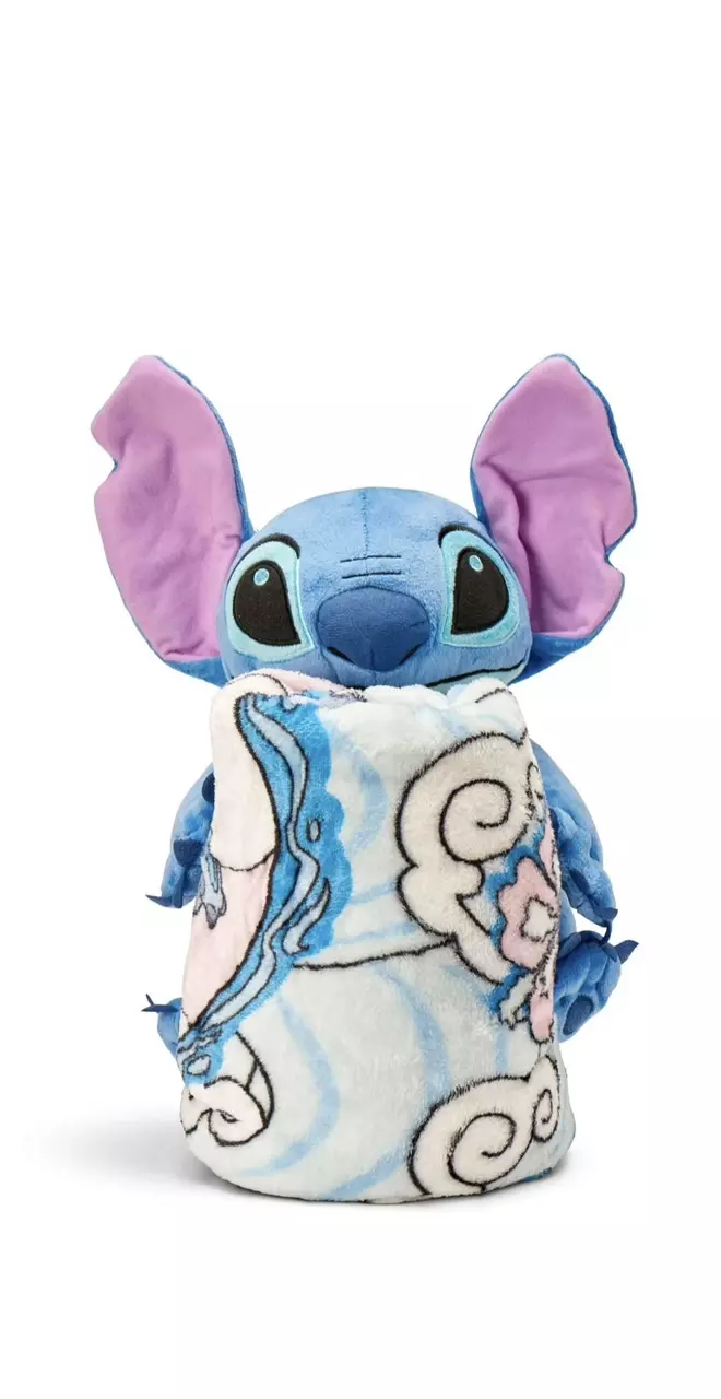 plant/Disney Lilo and Stitch Stitch Hugger Pillow with Silk Touch Throw Blanket-0