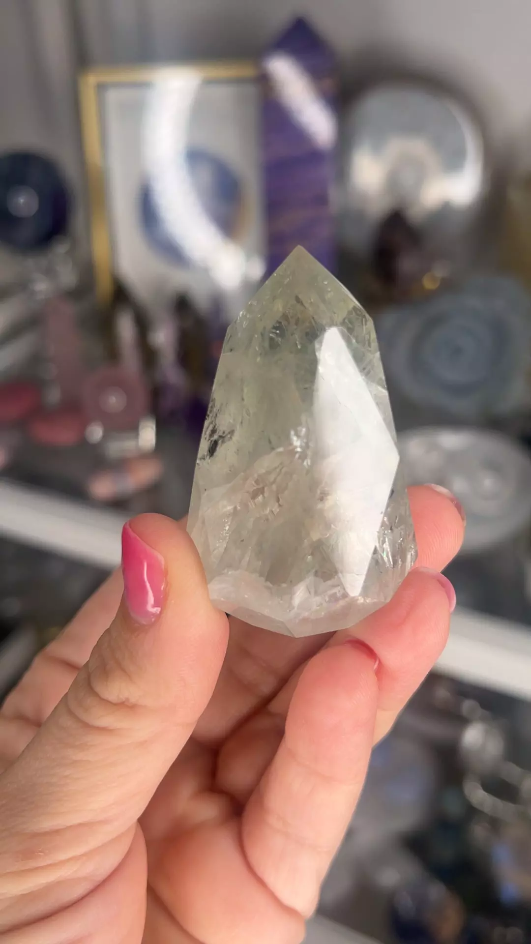 plant/faceted green prasiolite  38-0