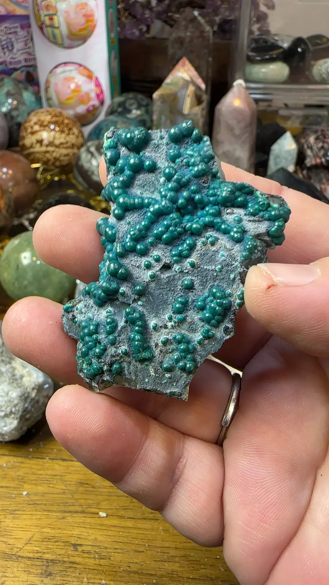 plant/Chrysocolla specimen-0