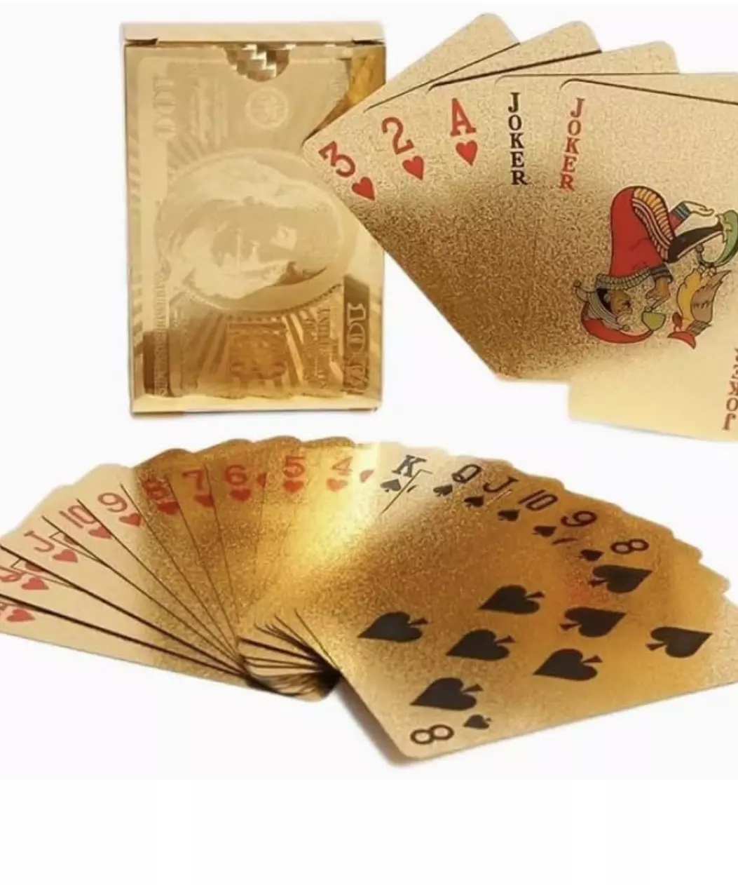 plant/$100 image Golden playing cards #2-0