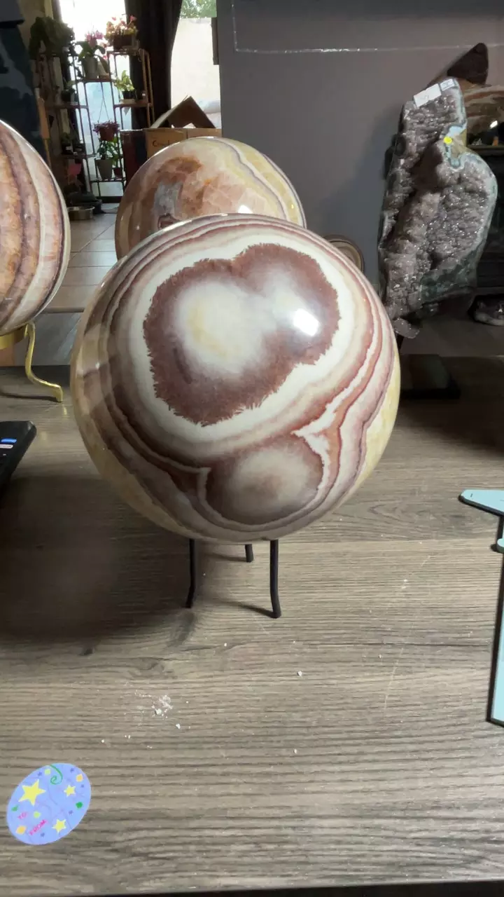 plant/Kirkby - Hematite, Calcite, Barite Sphere from Aragonite, UT-0