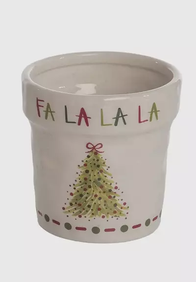 plant/Large Fa La La Ceramic Planter – Holiday Tree Pot-0-thumbnail
