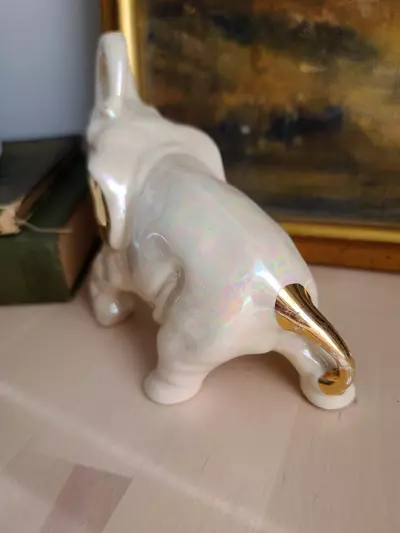 plant/Vintage Porcelain Elephant Figure-3-thumbnail