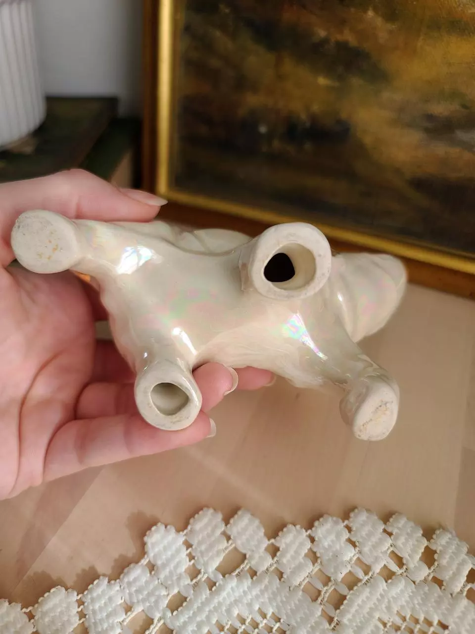 plant/Vintage Porcelain Elephant Figure-4