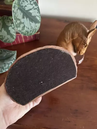 plant/Hand Carved Wooden Horse Head Bookends-5-thumbnail