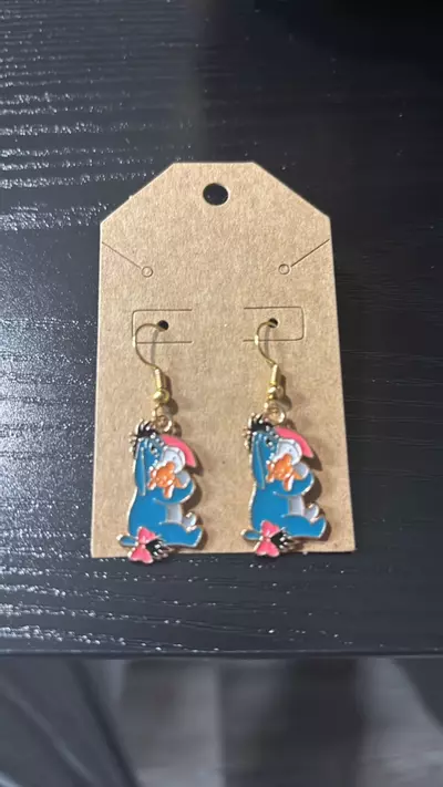 plant/Handcrafted Winnie the Pooh  Earrings-0-thumbnail