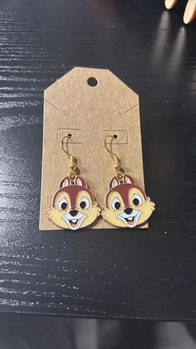 plant/Handcrafted Chip Earrings-0-thumbnail