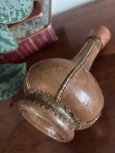 plant/Leather Wrapped Decanter-2-thumbnail