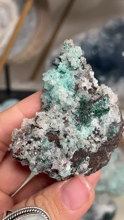 plant/Blue Aragonite W Malachite-0-thumbnail
