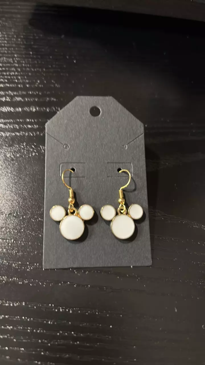 plant/Handcrafted Mickey Head Earrings-0