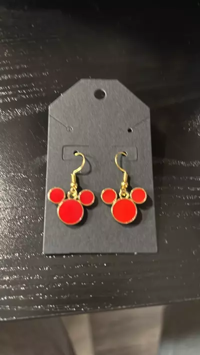 plant/Handcrafted Mickey Head Earrings-0-thumbnail