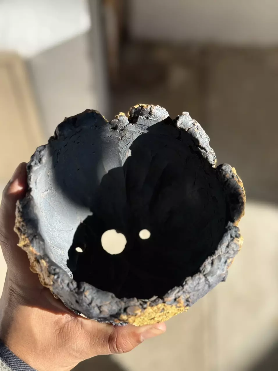 plant/Black and Gold footed 6x5H-1