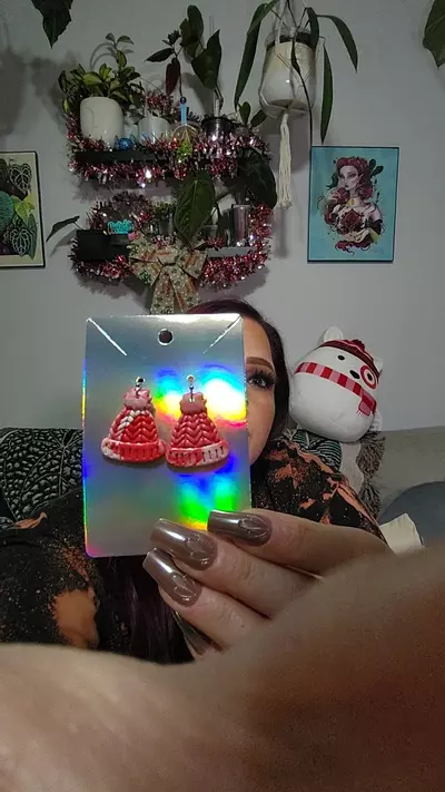 plant/CHRISTMAS BEANIE EARRINGS-0-thumbnail