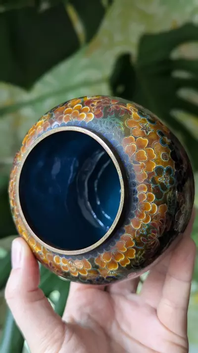 plant/Chinese cloisonne - early 20th Century-5-thumbnail