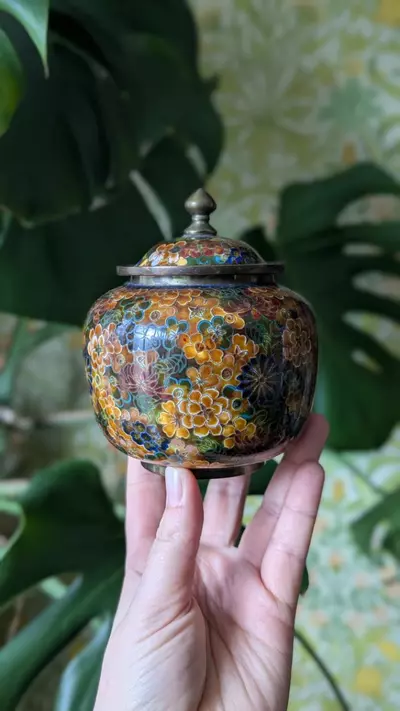 plant/Chinese cloisonne - early 20th Century-2-thumbnail