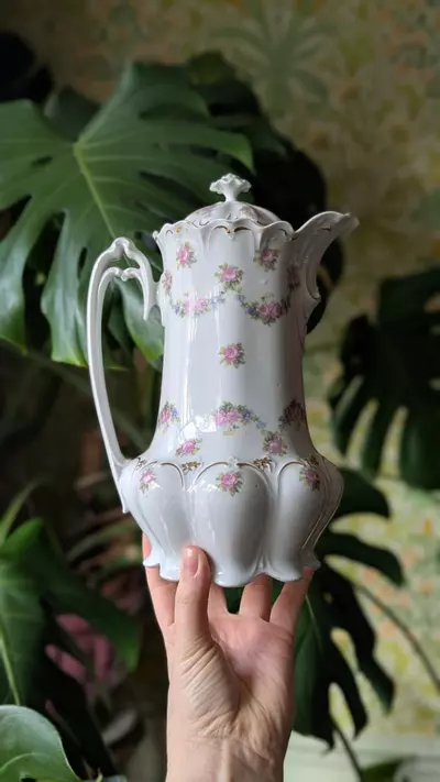 plant/antique hot chocolate teapot-0-thumbnail