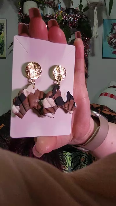 plant/FAN EARRINGS "LAST SEASON DEAL"-0-thumbnail