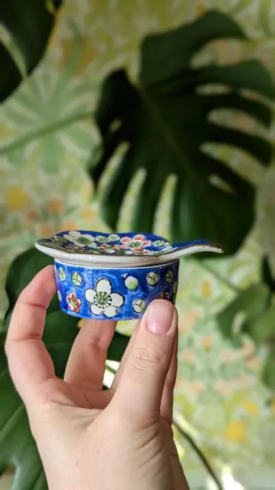 plant/vintage tea strainer made in japan-2-thumbnail