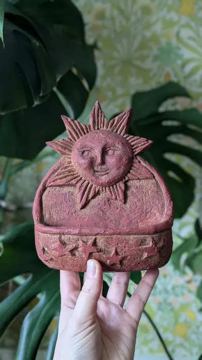 plant/celestial wall pocket - terracotta-0-thumbnail