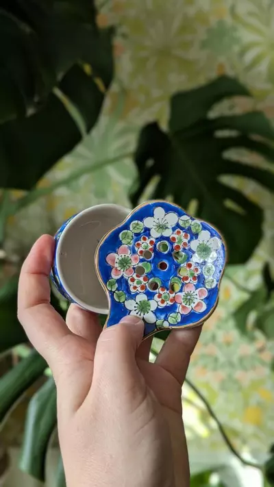 plant/vintage tea strainer made in japan-0-thumbnail