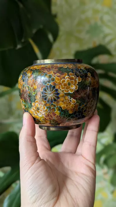 plant/Chinese cloisonne - early 20th Century-4-thumbnail