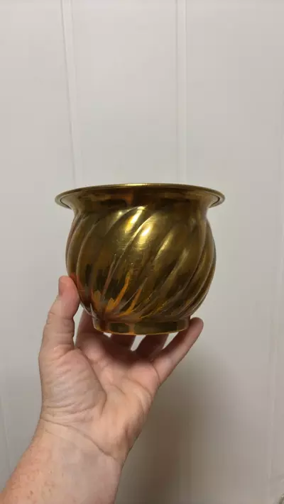 plant/vintage brass planter-0-thumbnail