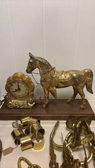 plant/vintage brass horse clock-0-thumbnail