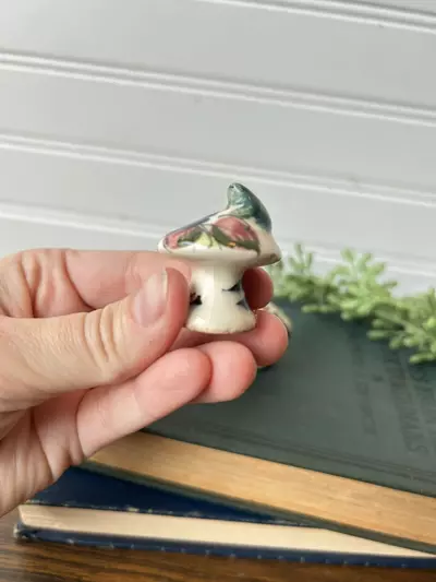 plant/Hand painted ceramic mushrooms (set of 3)-2-thumbnail