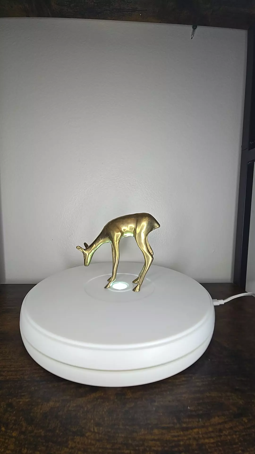 plant/Vintage Brass Deer Figurine-0