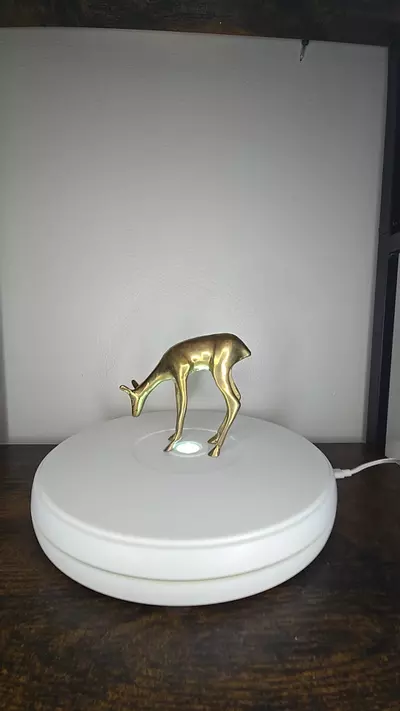 plant/Vintage Brass Deer Figurine-0-thumbnail