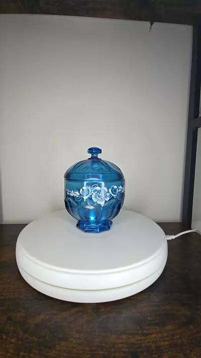 plant/Fenton Glass Covered Candy Dish-0-thumbnail