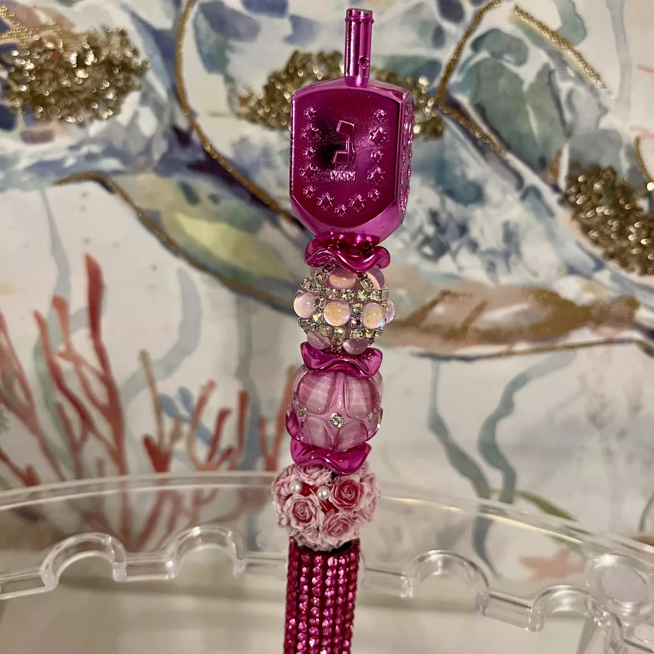 plant/Pink Dreidel Pen-0