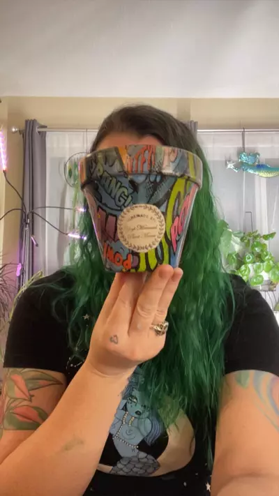 plant/Oops! Discounted Comic Book Words Hydro-Dipped 4” clay pot-0-thumbnail