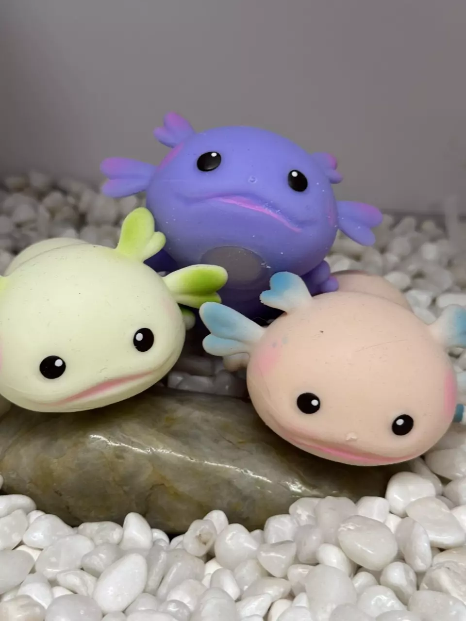 plant/Squishy - Axolotl - random color stress relieve toy - highly addictive!!!!!-0