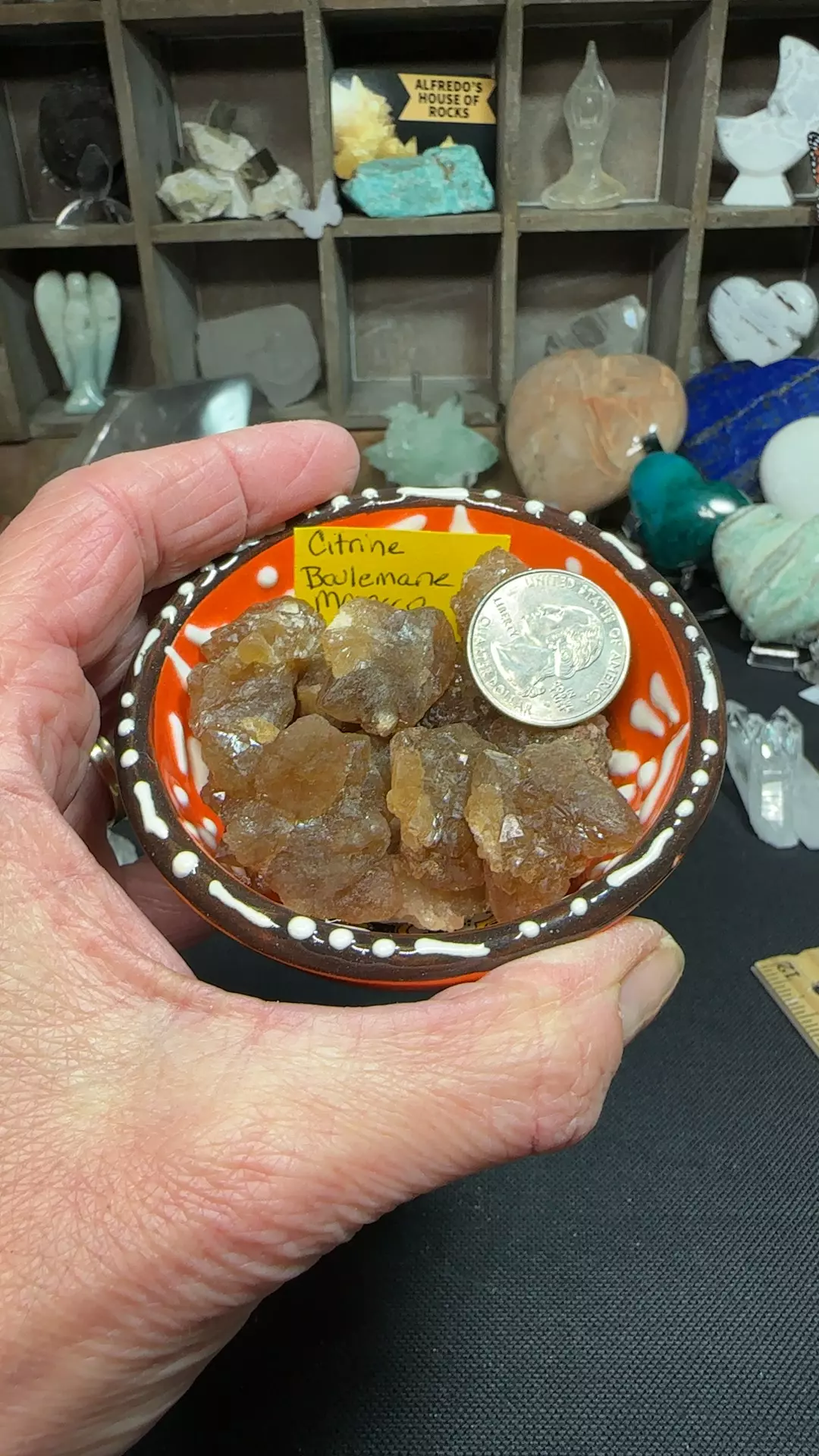 plant/Citrine clusters Morocco-0