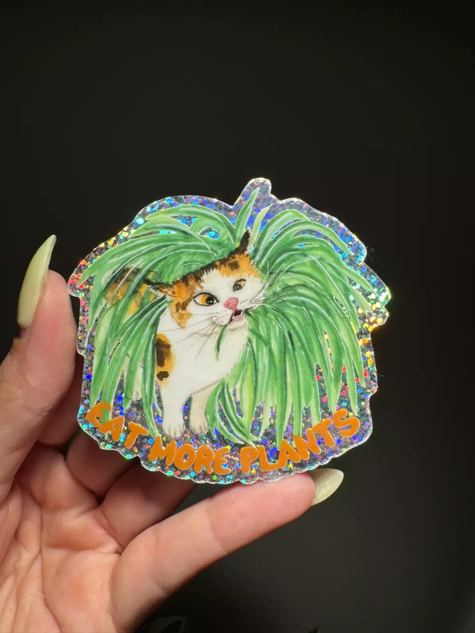 plant/Eat more plants sticker-0