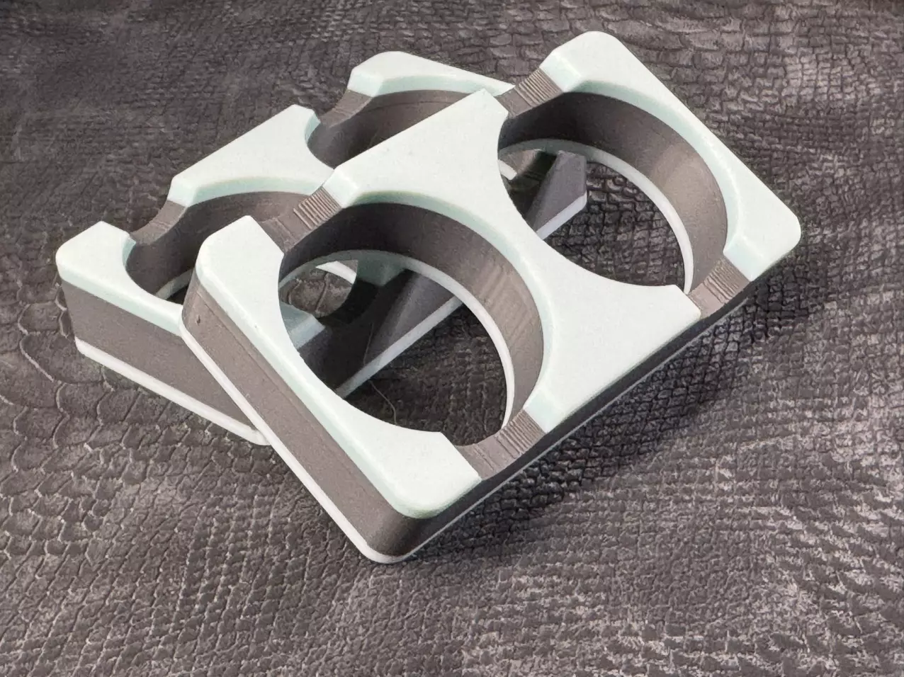 plant/Food & water tray for disposable cups .5oz baby blue and gray-0