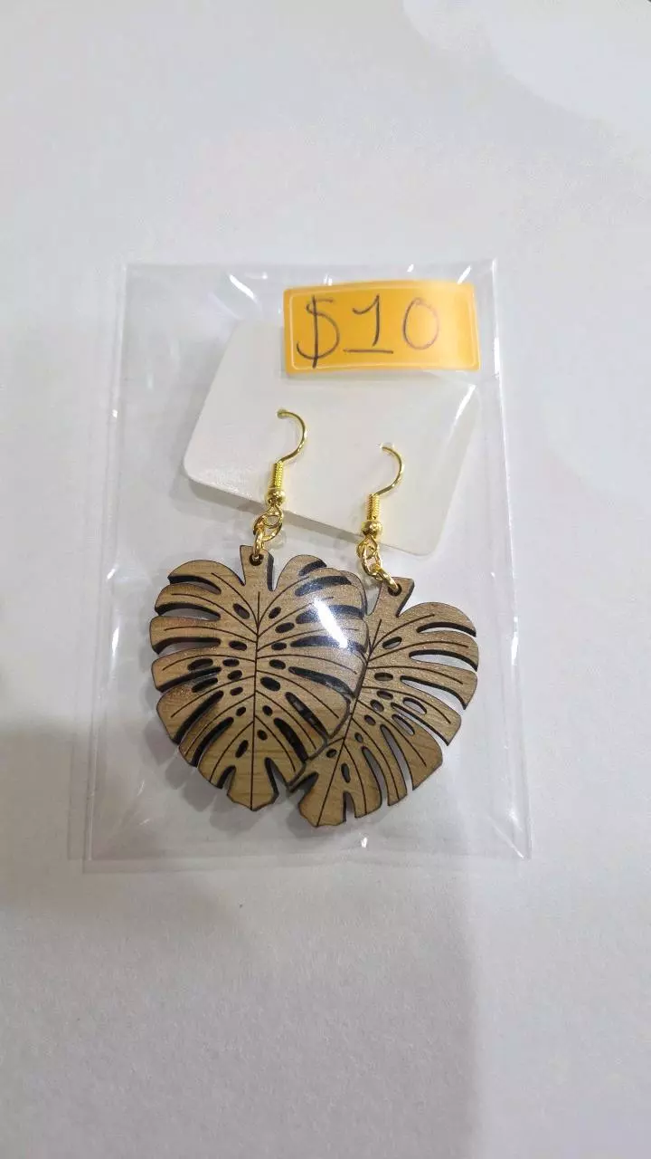 plant/Leaf Earrings-0