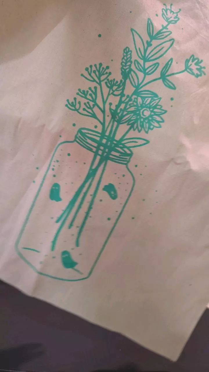 plant/Tote bag- glowing ghost Jar-0