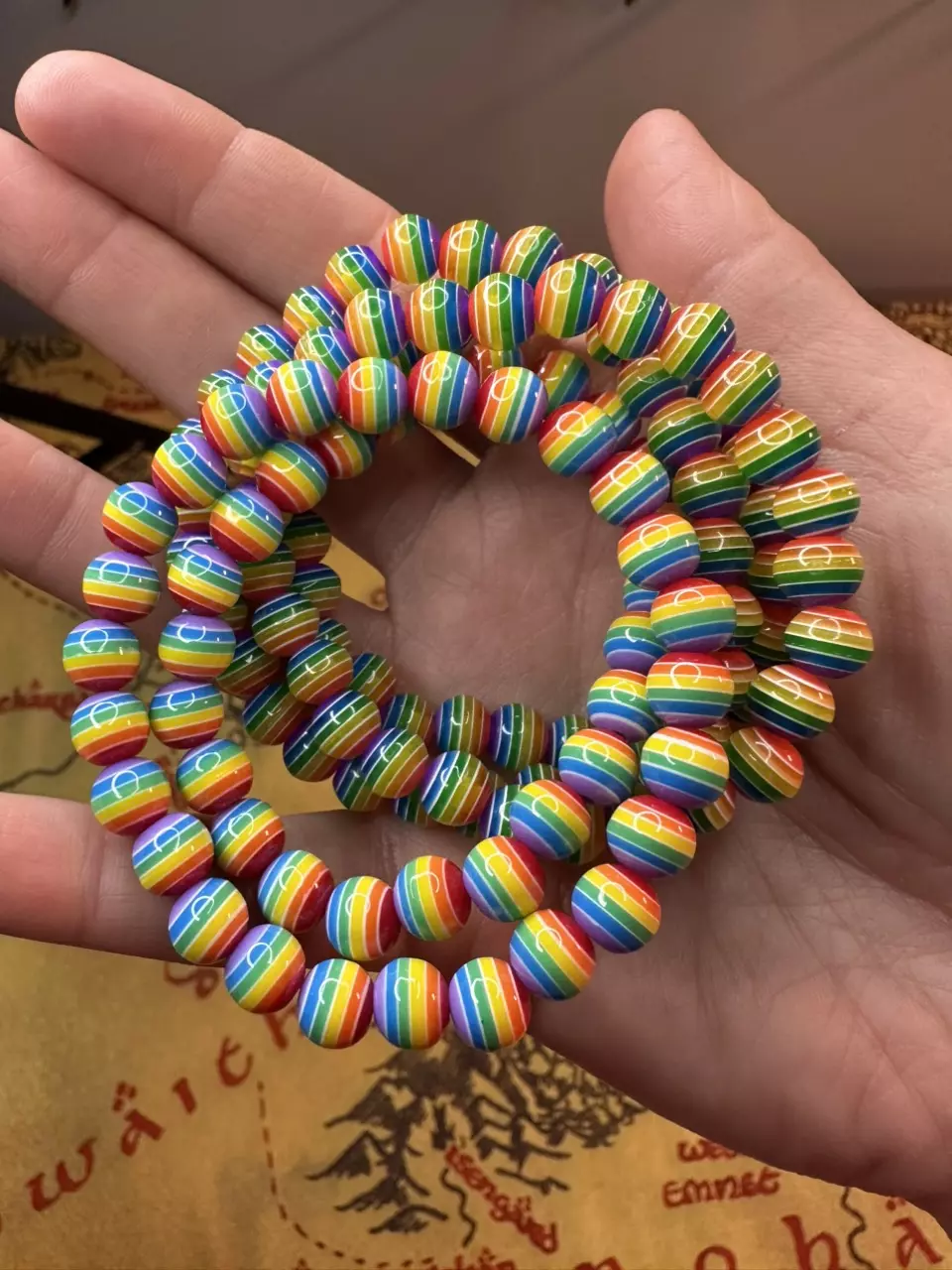 plant/Pride bracelets ACRYLIC BEADS-0