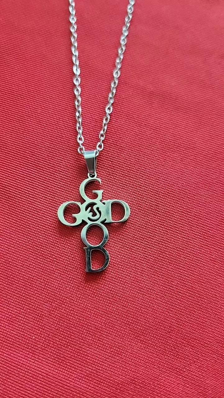 plant/Stainless steel religious necklace-0