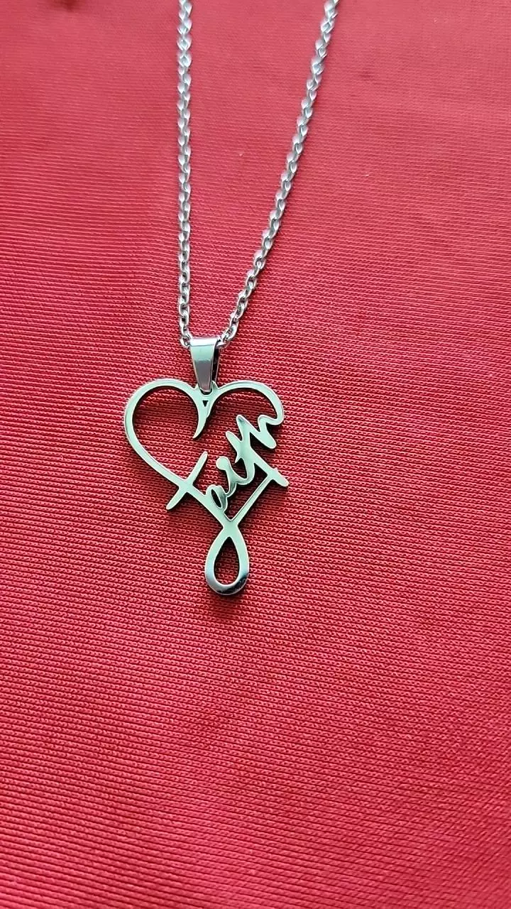 plant/Stainless steel religious necklace-0