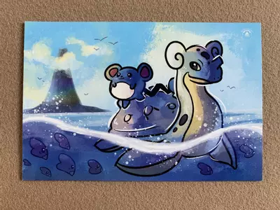 plant/Lapras Sea Postcard-0-thumbnail